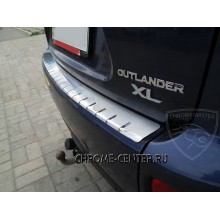 Накладка на задний бампер Mitsubishi Outlander II (2006-2012)